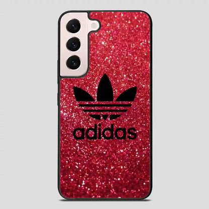 Adidas Red Glitter Samsung Galaxy S22 Plus Case