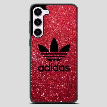 Adidas Red Glitter Samsung Galaxy S23 Case