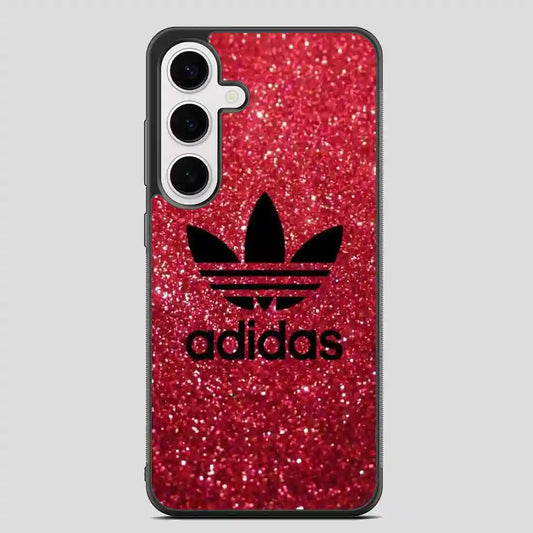 Adidas Red Glitter Samsung Galaxy S24 FE Case