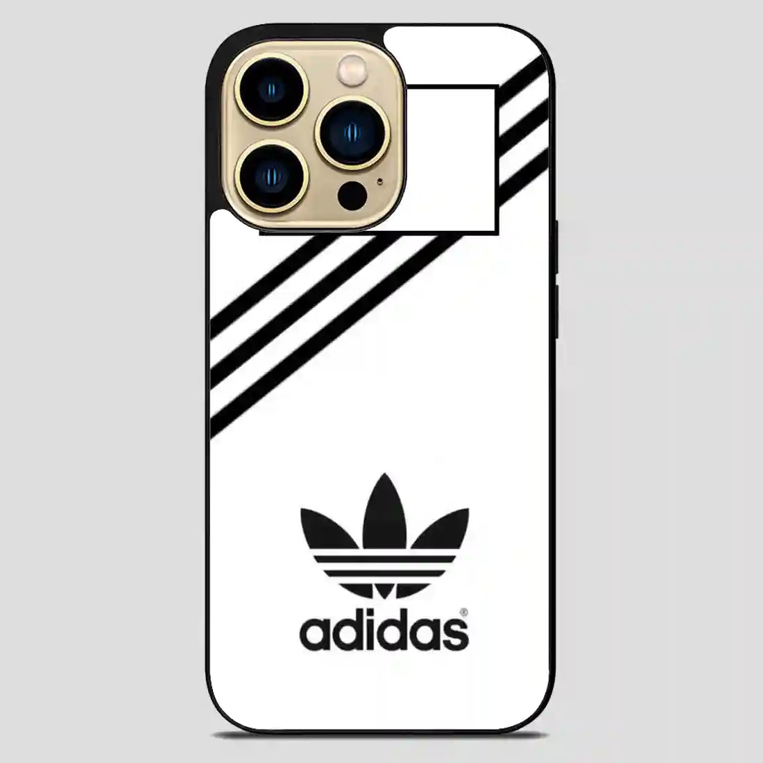 Adidas White Strip iPhone 14 Pro Max Case