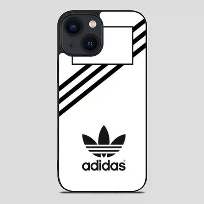 Adidas White Strip iPhone 14 Case