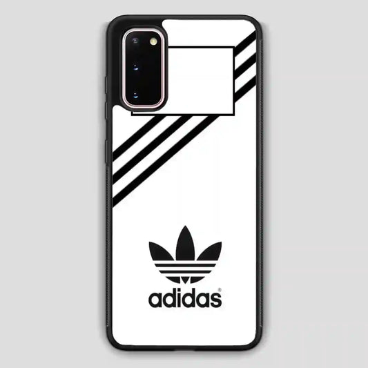 Adidas White Strip Samsung Galaxy S20 Case