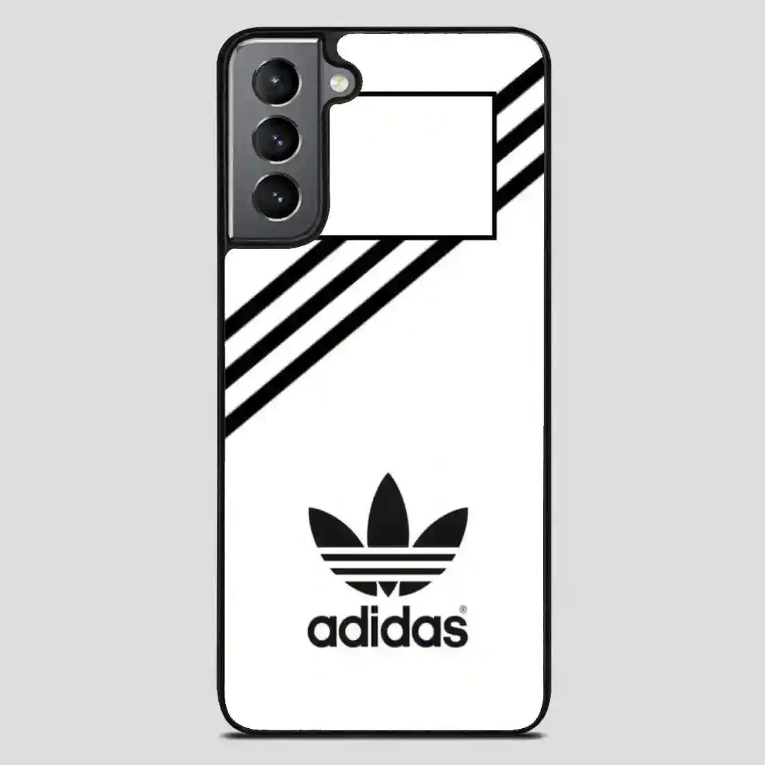 Adidas White Strip Samsung Galaxy S21 FE Case