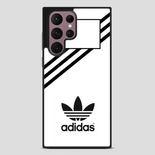 Adidas White Strip Samsung Galaxy S22 Ultra Case