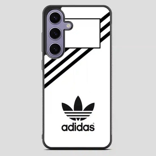 Adidas White Strip Samsung Galaxy S23 FE Case