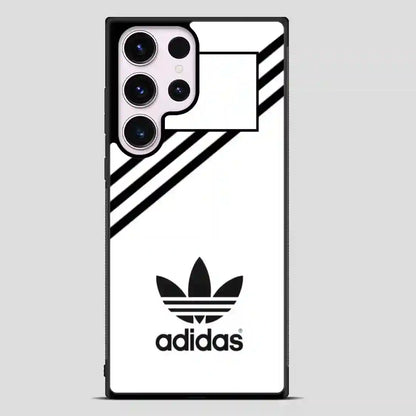 Adidas White Strip Samsung Galaxy S23 Ultra Case