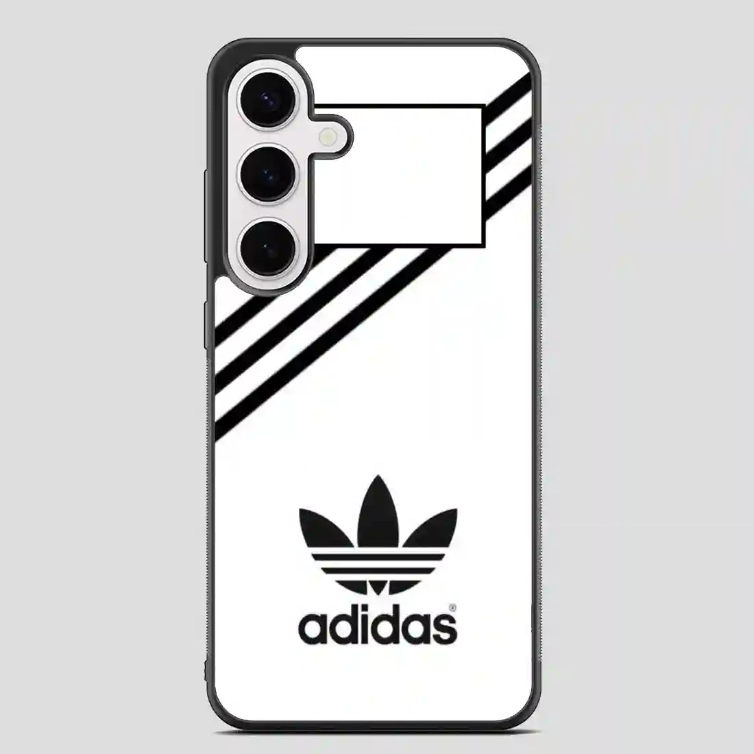 Adidas White Strip Samsung Galaxy S24 FE Case