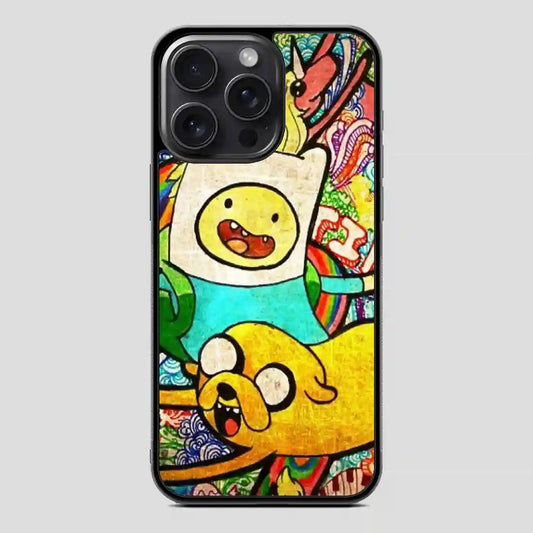 Adventure Time Beautiful Hand Drawn iPhone 15 Pro Case