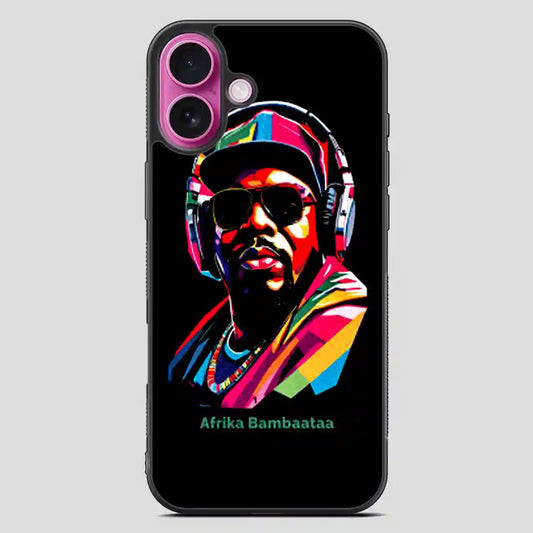 Afrika Bambaataa Color iPhone 16 Plus Case