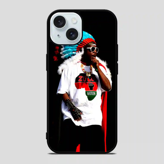 Afrika Bambaataa Singer iPhone 15 Case