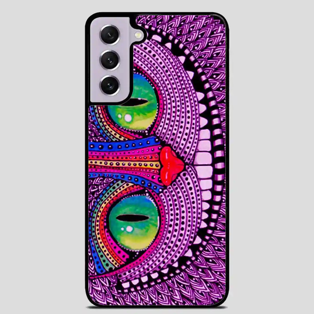 Alice In Wonderland Cat Purple Samsung Galaxy S21 Case