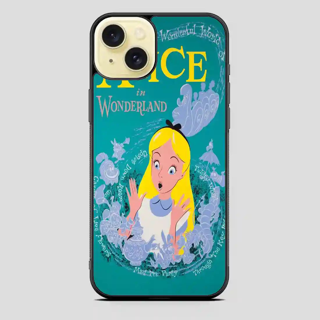 Alice In Wonderland Poster iPhone 15 Plus Case