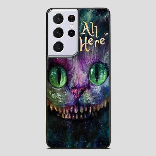 Alice In Wonderland Were Ah Mad Here Samsung Galaxy S21 Ultra Case