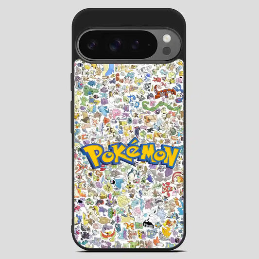 All Pokemon Caracter Collage Google Pixel 9 Pro XL Case