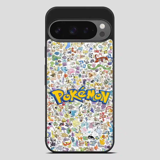 All Pokemon Caracter Collage Google Pixel 9 Pro Case