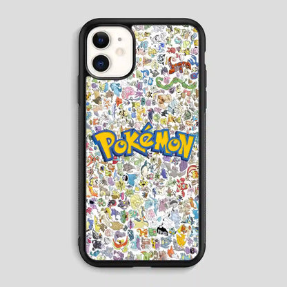 All Pokemon Caracter Collage iPhone 11 Case