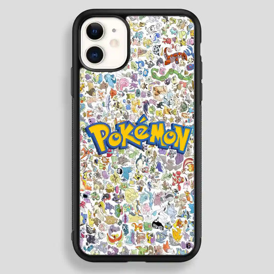 All Pokemon Caracter Collage iPhone 12 Case