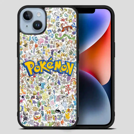 All Pokemon Caracter Collage iPhone 14 Plus Case