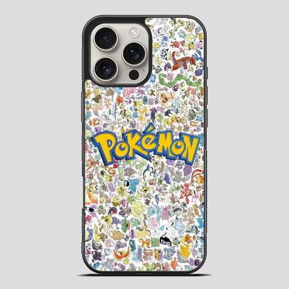 All Pokemon Caracter Collage iPhone 16 Pro Max Case