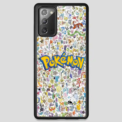 All Pokemon Caracter Collage Samsung Galaxy Note 20 Case