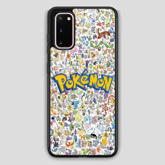 All Pokemon Caracter Collage Samsung Galaxy S20 Case