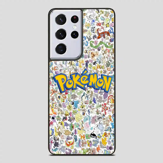 All Pokemon Caracter Collage Samsung Galaxy S21 Ultra Case