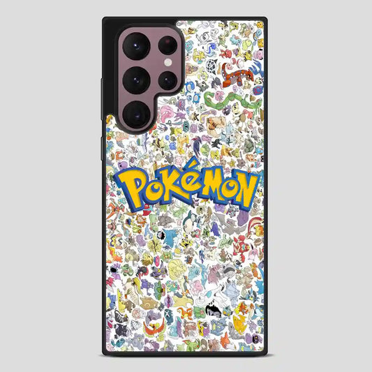 All Pokemon Caracter Collage Samsung Galaxy S22 Ultra Case