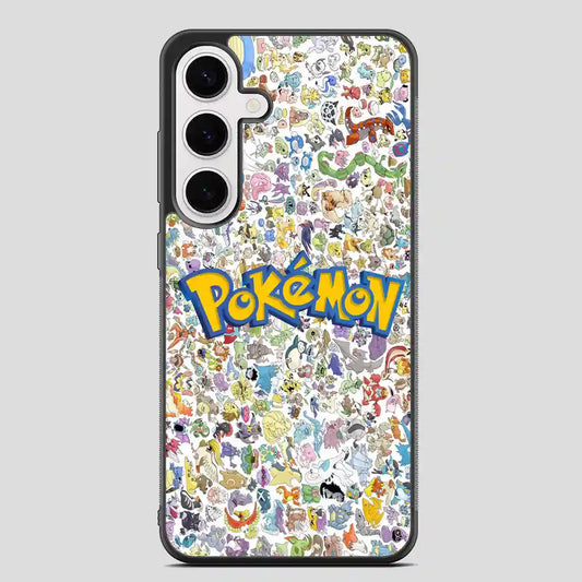 All Pokemon Caracter Collage Samsung Galaxy S24 FE Case