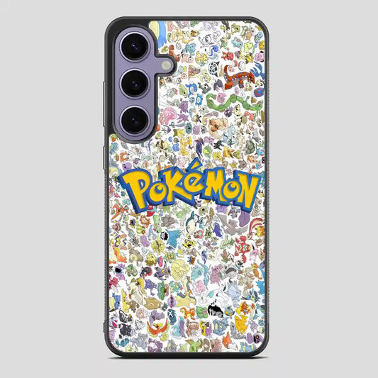 All Pokemon Caracter Collage Samsung Galaxy S24 Case