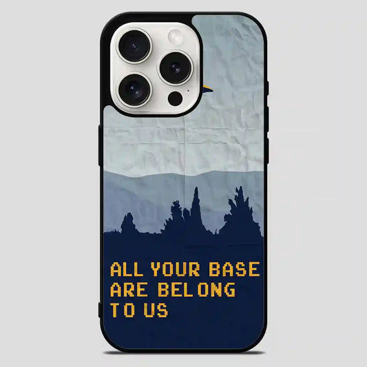 All Your Base Are Belong To Us iPhone 15 Pro Max Case