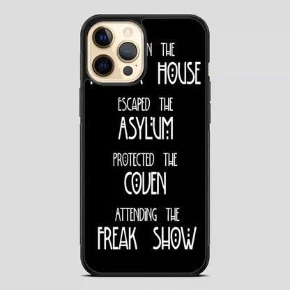 American Horror Story Asylum iPhone 12 Pro Case