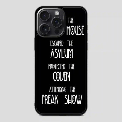 American Horror Story Asylum iPhone 15 Pro Case