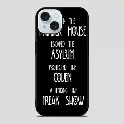 American Horror Story Asylum iPhone 15 Case