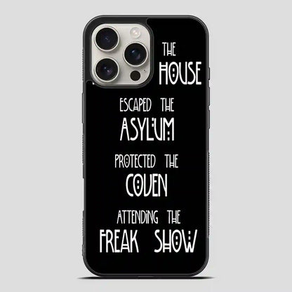 American Horror Story Asylum iPhone 16 Pro Max Case