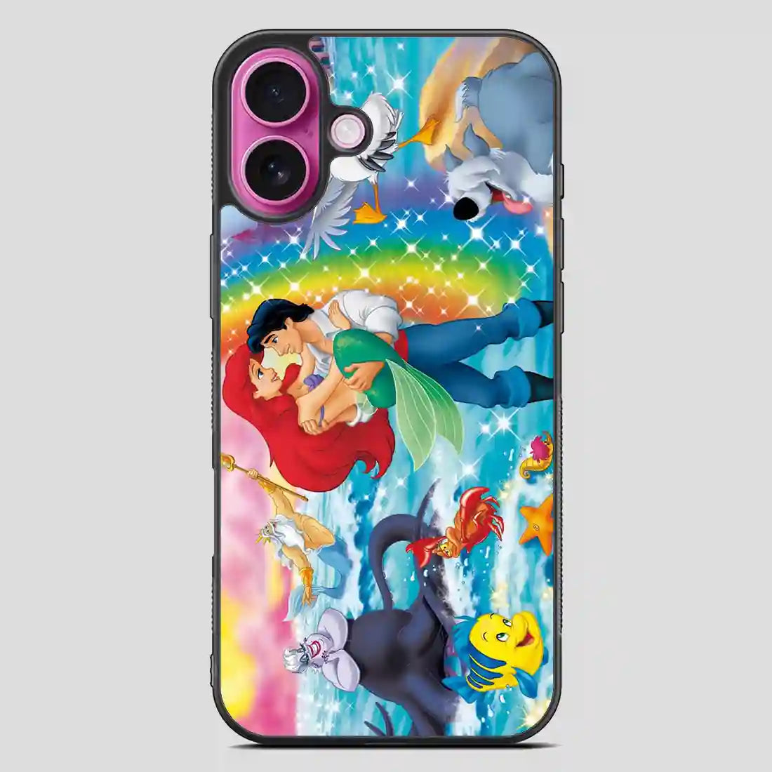 Ariel Mermaids Wallpaper iPhone 16 Plus Case