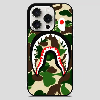 Army Bape Shark iPhone 15 Pro Max Case