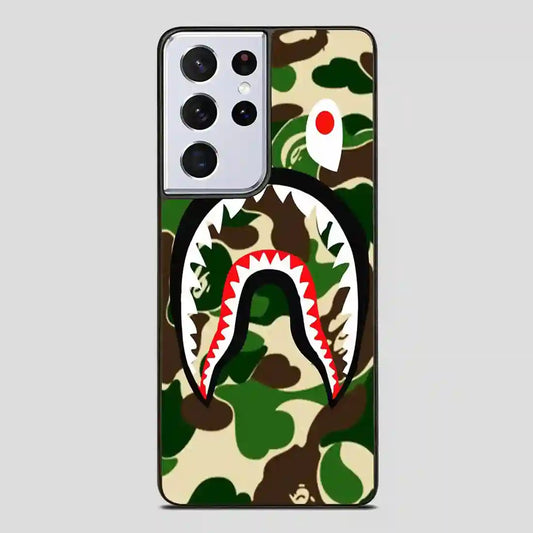 Army Bape Shark Samsung Galaxy S21 Ultra Case