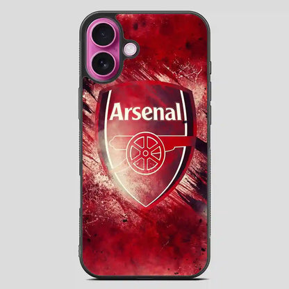 Arsenal Art Wallpaper iPhone 16 Plus Case