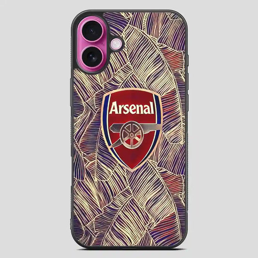 Arsenal Football Club Art iPhone 16 Plus Case