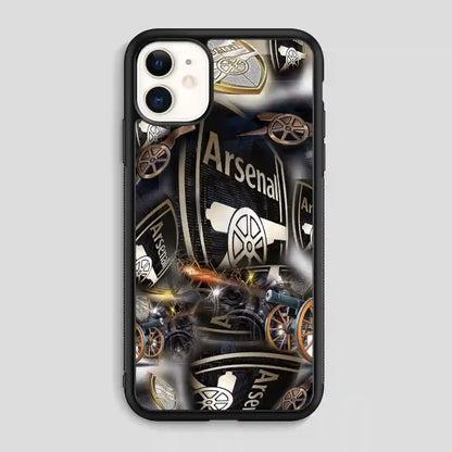 Arsenal Football Club Collage Gold iPhone 11 Case