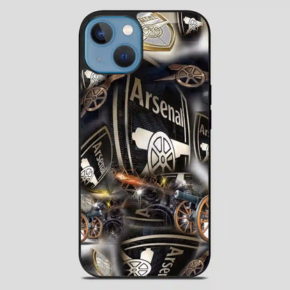 Arsenal Football Club Collage Gold iPhone 13 Case