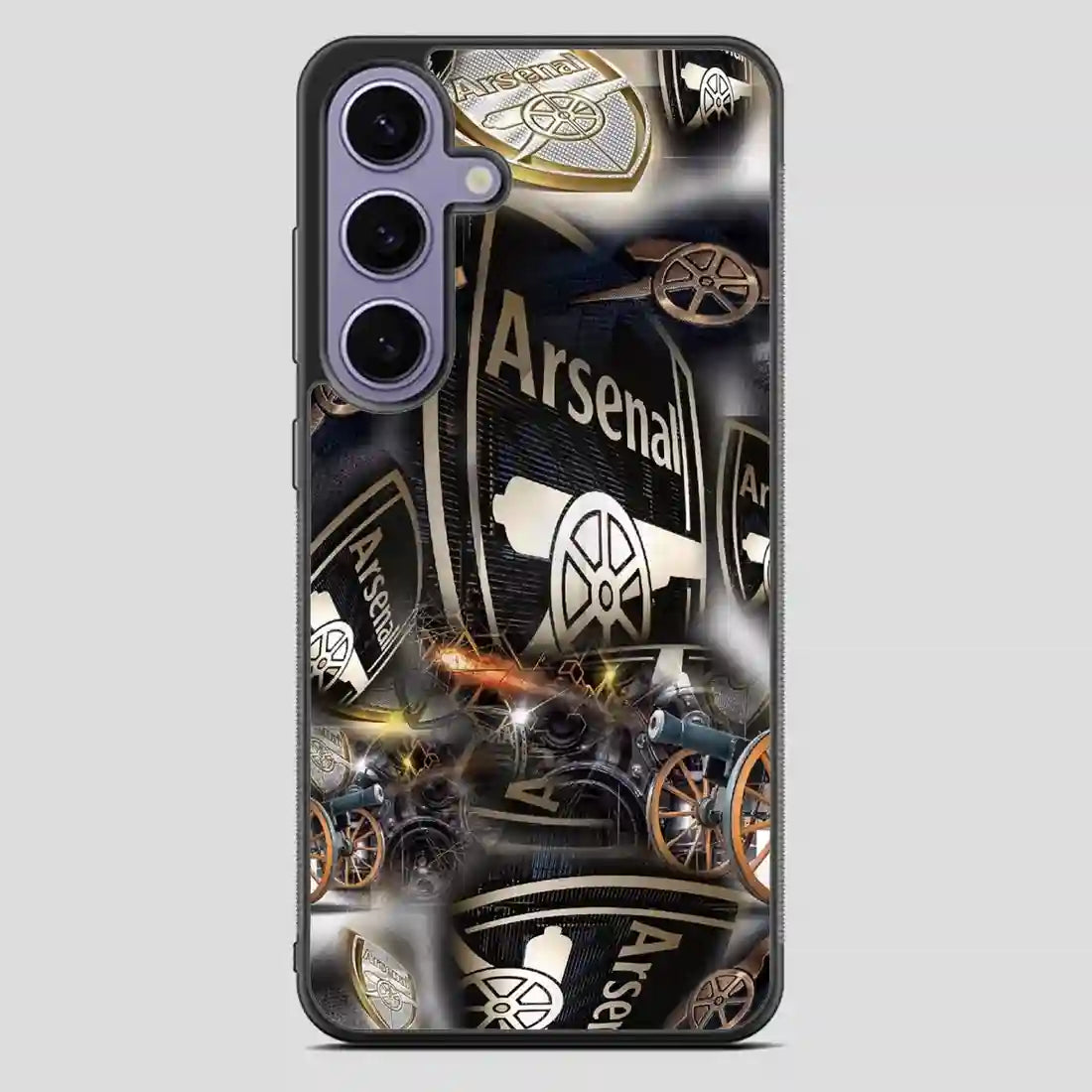 Arsenal Football Club Collage Gold Samsung Galaxy S23 FE Case