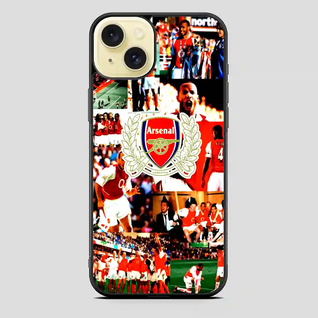 Arsenal Football Club Collage iPhone 15 Plus Case