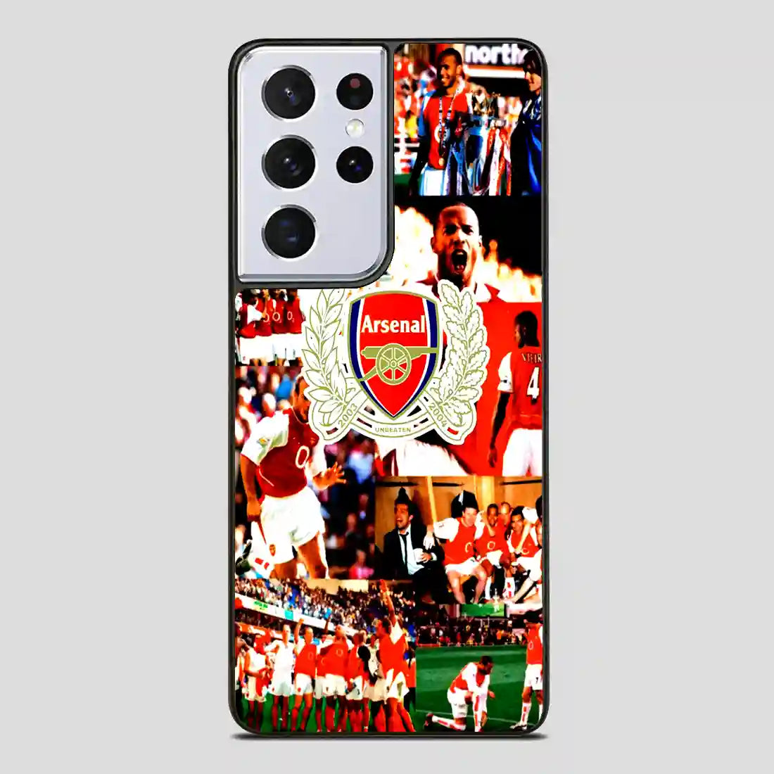 Arsenal Football Club Collage Samsung Galaxy S21 Ultra Case