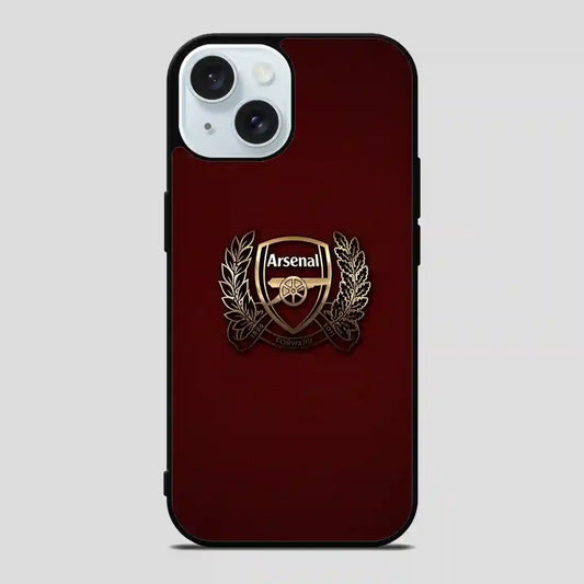 Arsenal Football Club Gold iPhone 15 Case