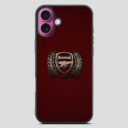 Arsenal Football Club Gold iPhone 16 Plus Case