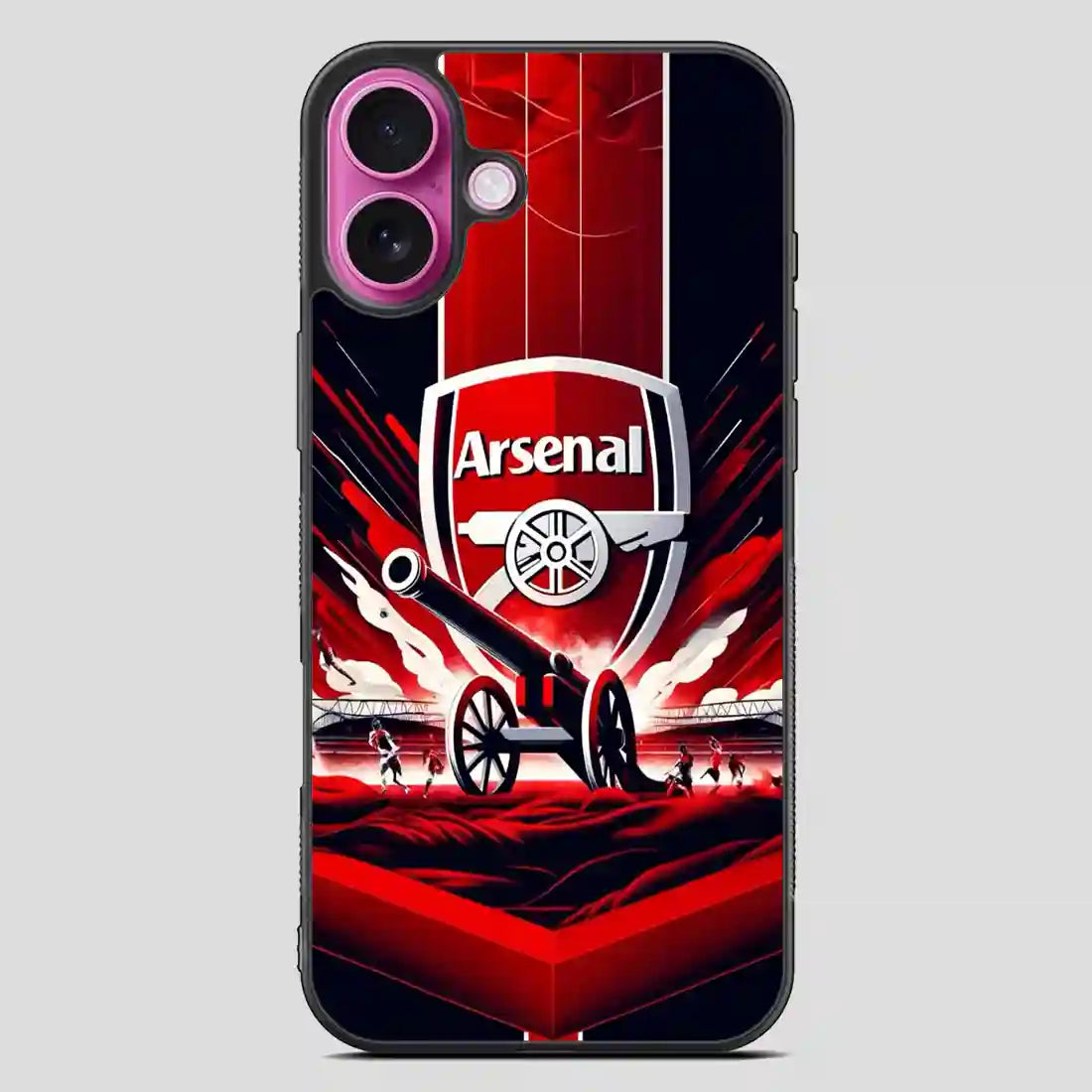 Arsenal Football Club Sport Wallpaper iPhone 16 Plus Case