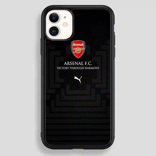 Arsenal Football Club Victory Through Harmony iPhone 12 Case