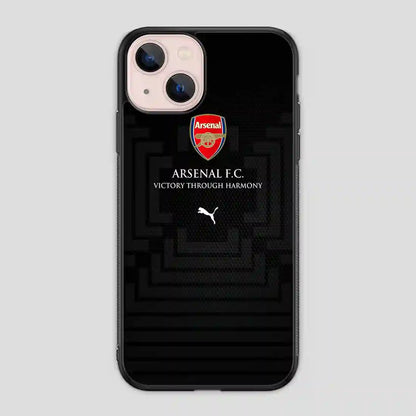 Arsenal Football Club Victory Through Harmony iPhone 13 Mini Case