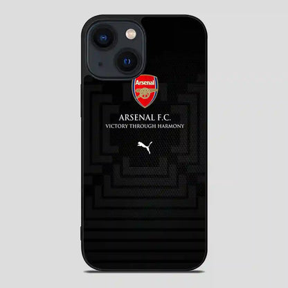 Arsenal Football Club Victory Through Harmony iPhone 14 Case